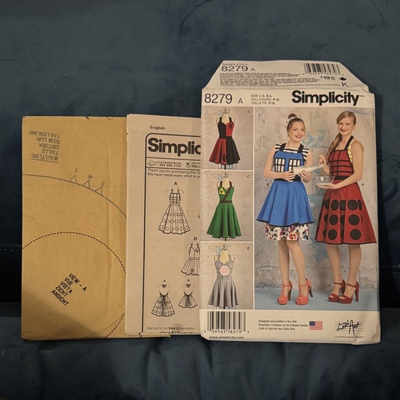 Simplicity Lori Ann Series Pop Culture Apron Pattern UNCUT - Picture 2 of 3